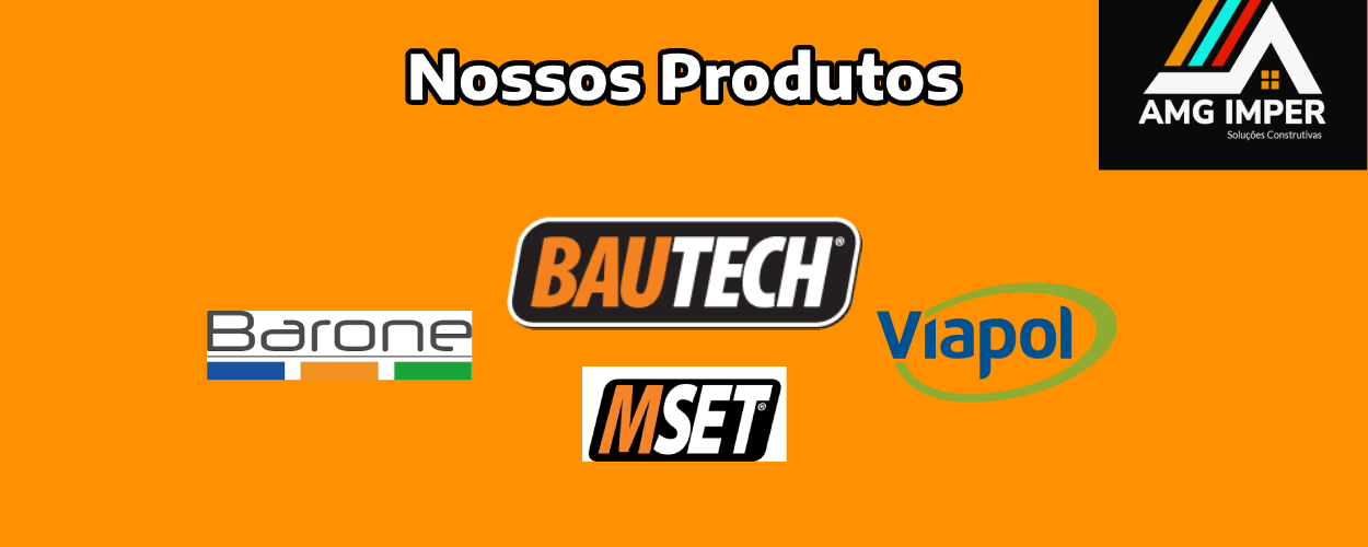 Produtos vendidos pela AMG Impermeabilizações